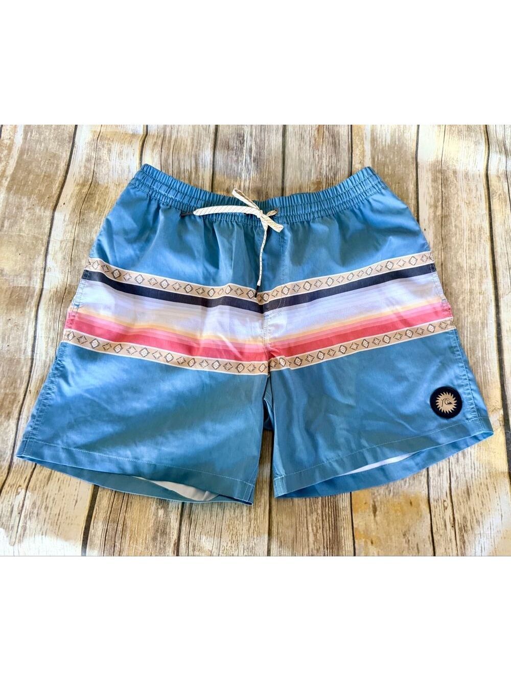 QUICKSILVER SUN VOLLEY SWIM SHORTS-SIZE LARGE